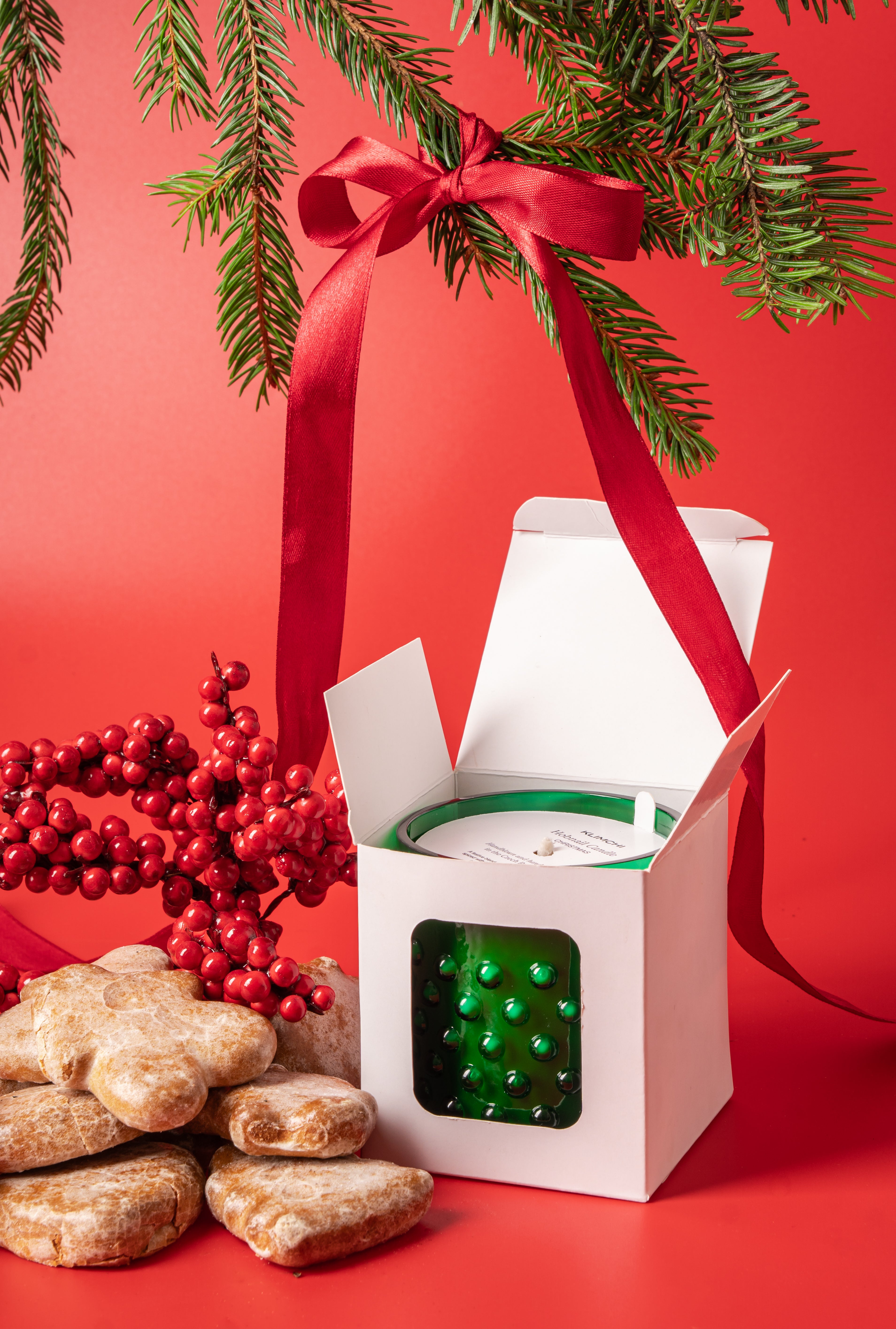 Hobnail Candle Christmas