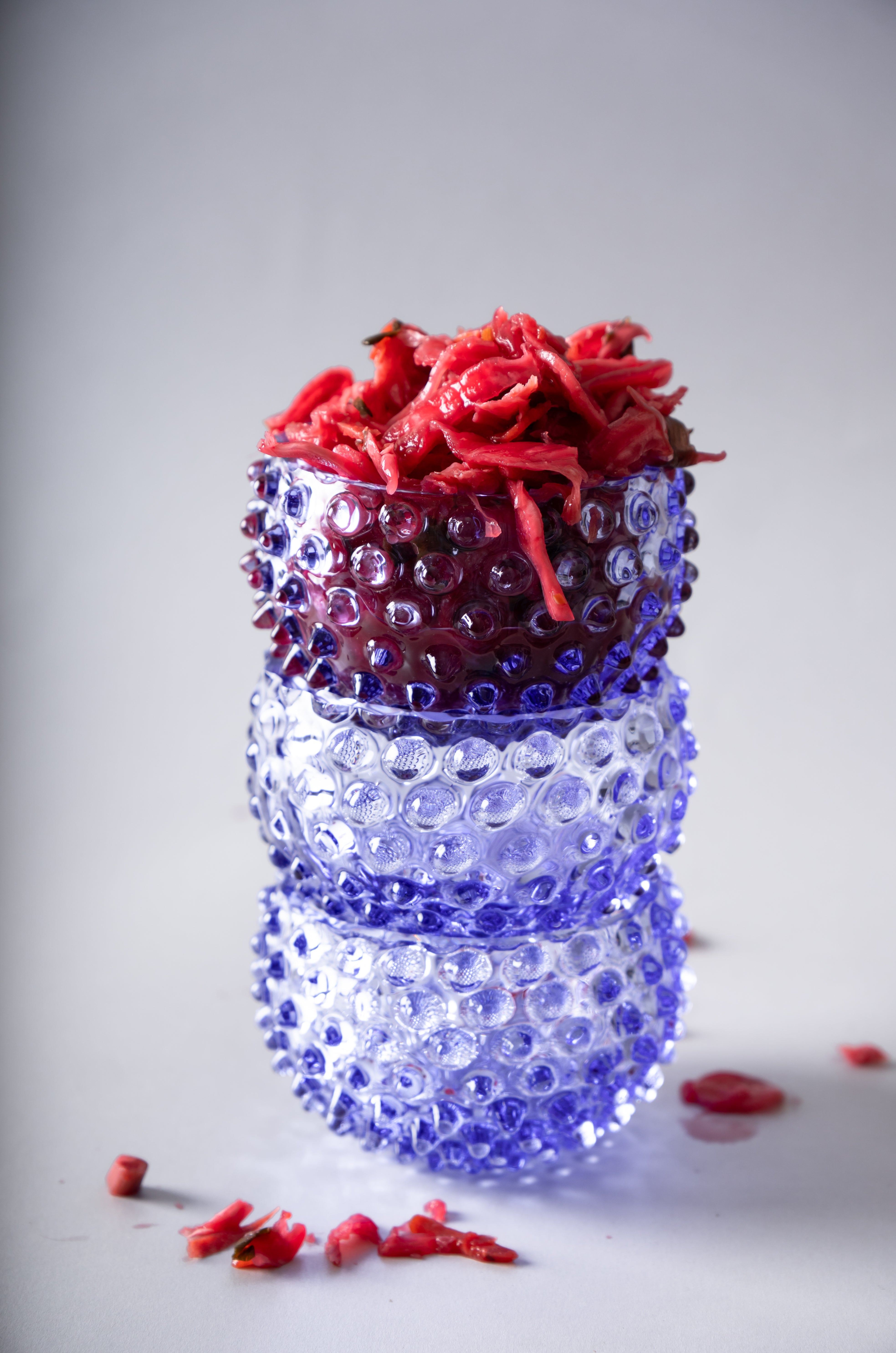 Lavender Hobnail Bowl Small