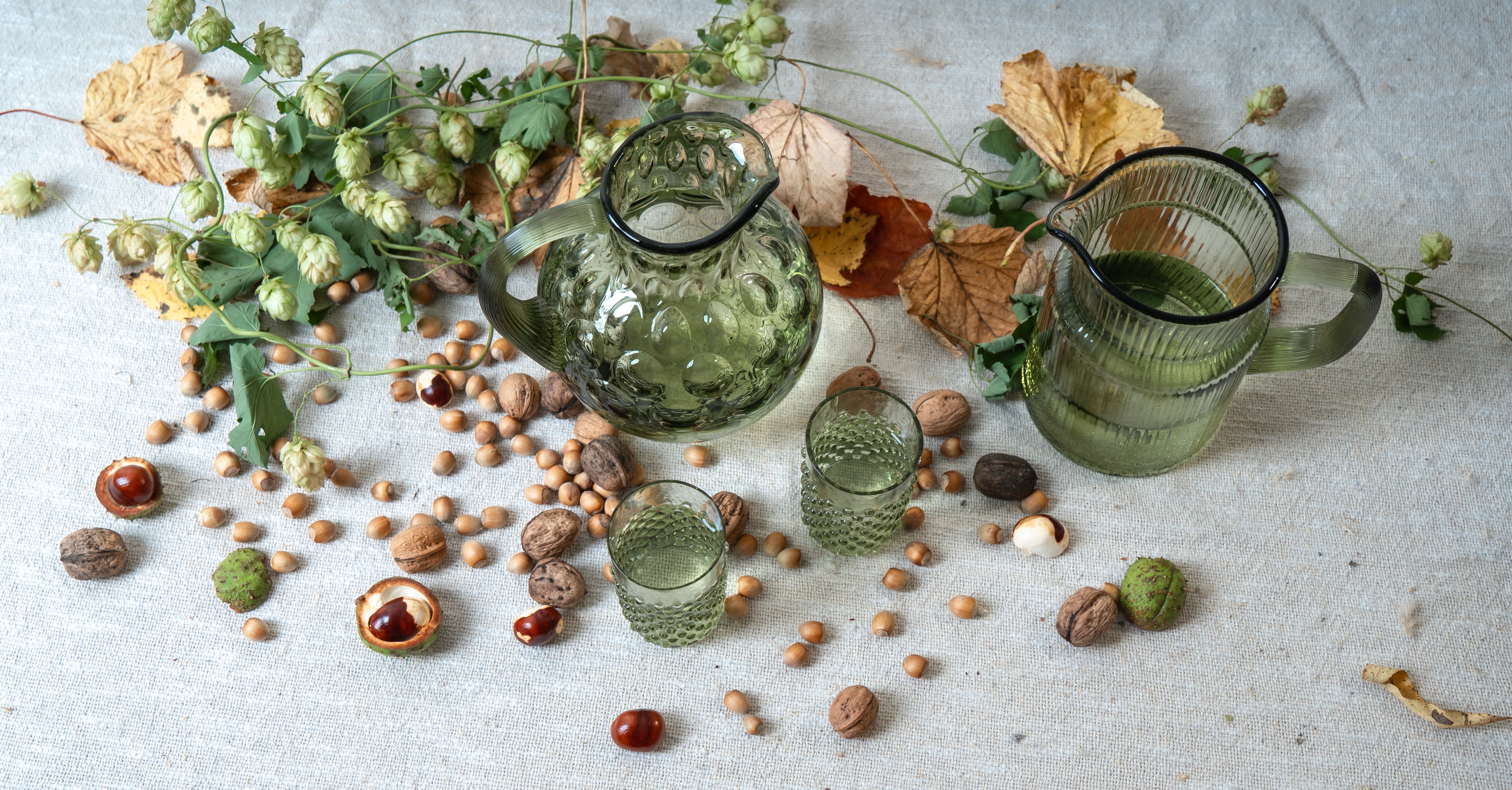 Olive Green Kugel Jug