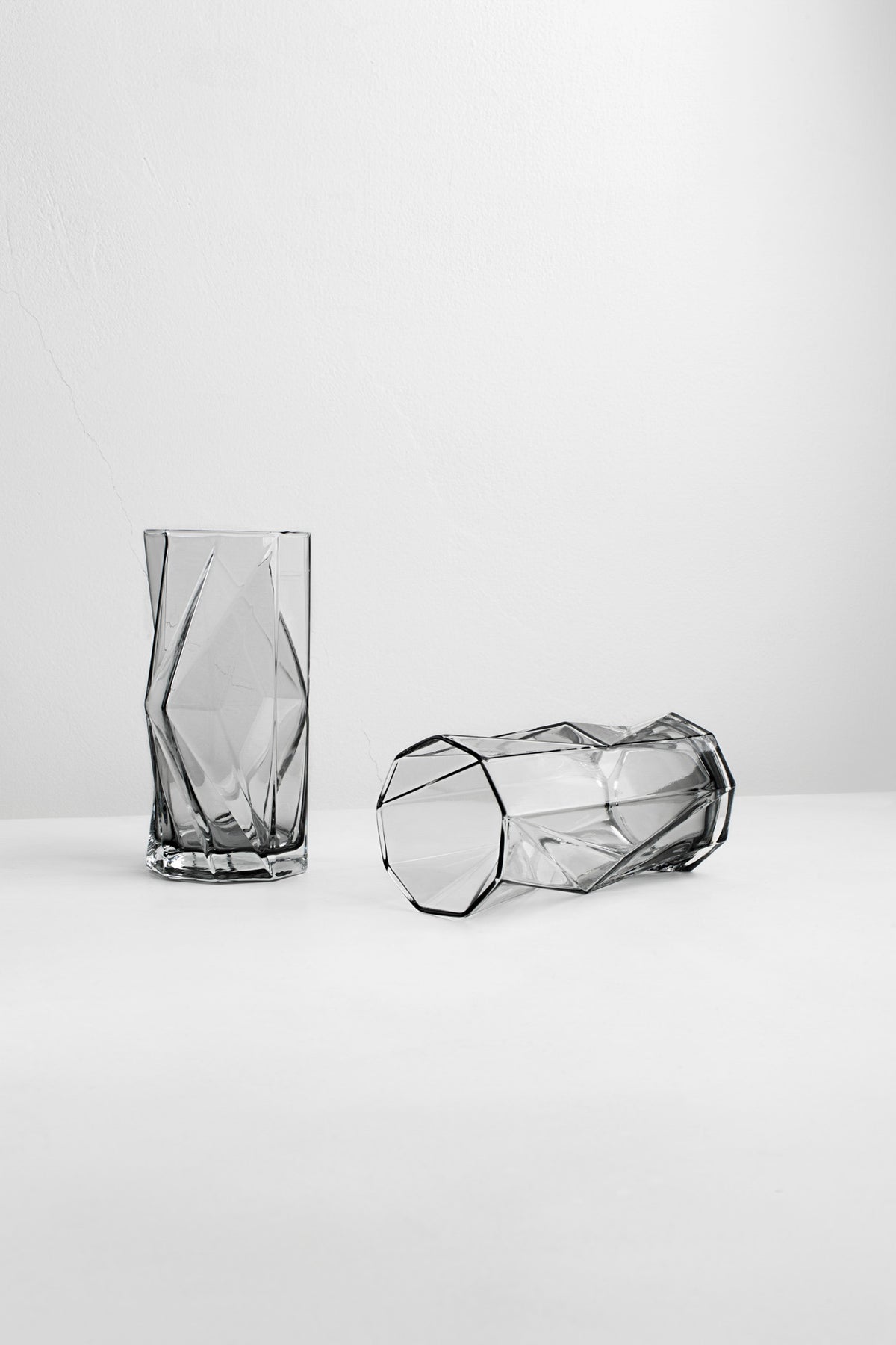 Ghost Highball Glass Underlay Black Smoke (set of 2)
