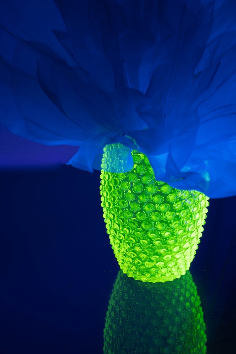 Neon Citrine Hobnail Oval Vase - KLIMCHI