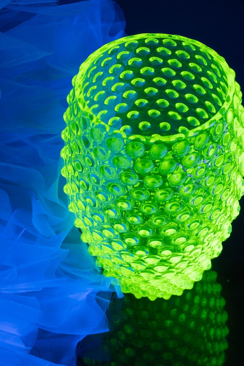 Neon Citrine Hobnail Oval Vase - KLIMCHI