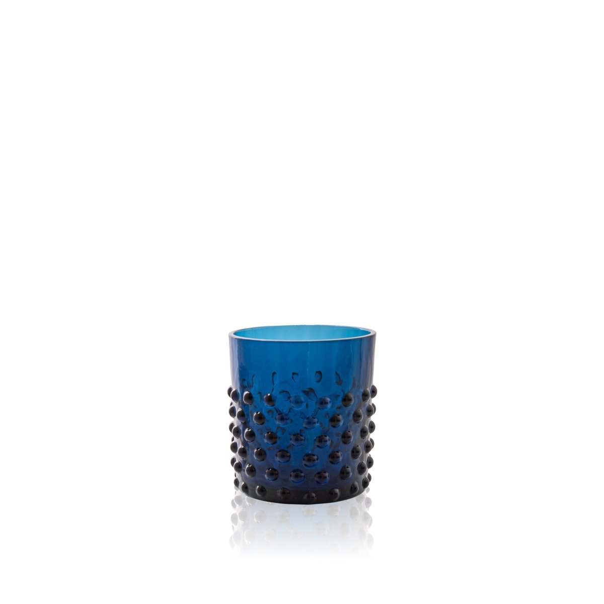 Royal Blue Hobnail Whiskey Glass - KLIMCHI