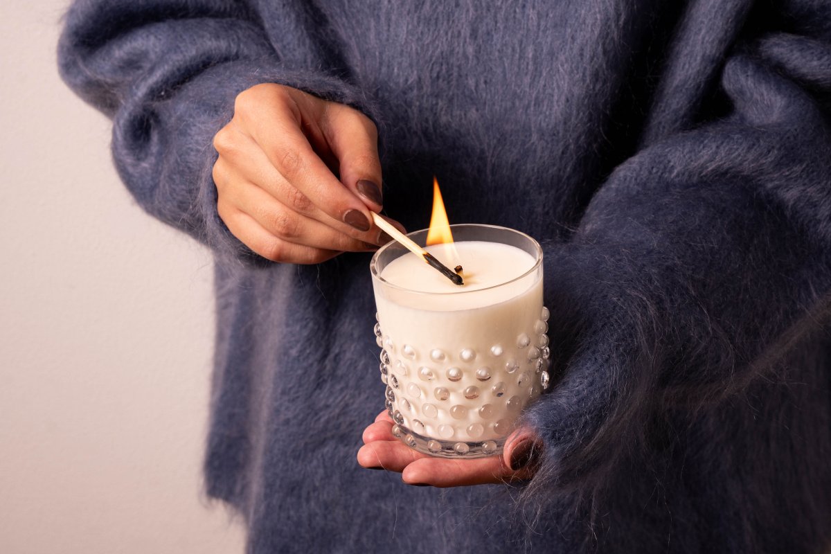 Hobnail Candle Kashmir - KLIMCHI