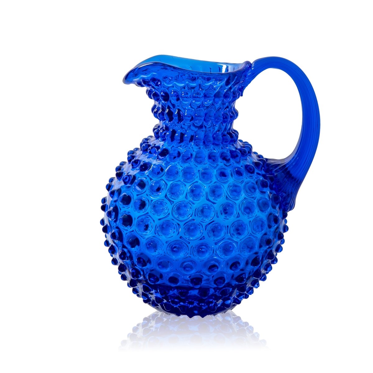 Electric Blue Hobnail Jug - KLIMCHI