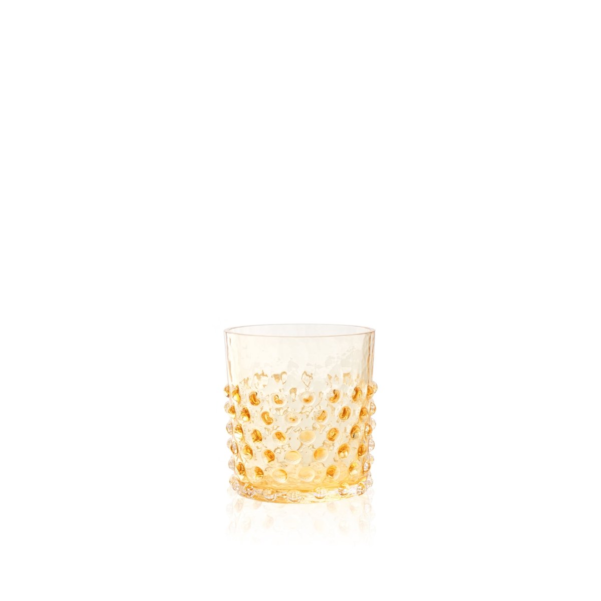 Underlay Amber Hobnail Whiskey Glass - KLIMCHI