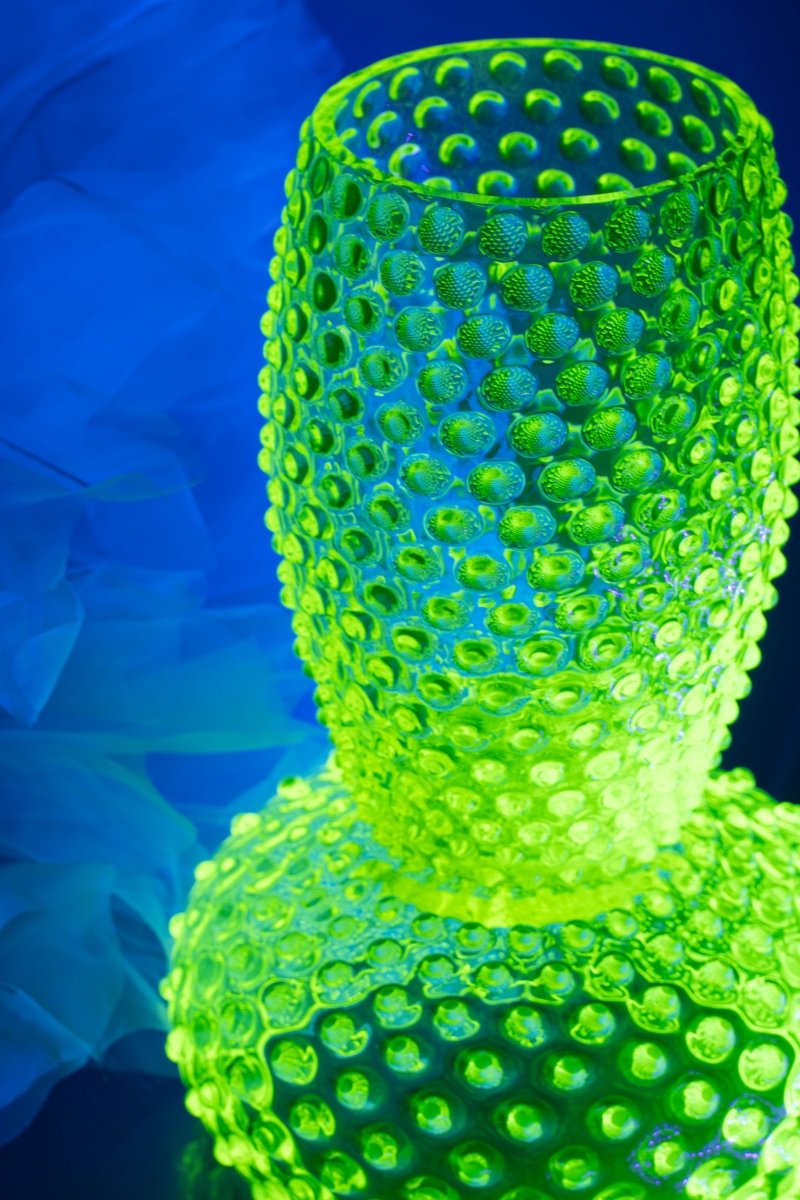 Neon Citrine Hobnail Oval Vase - KLIMCHI