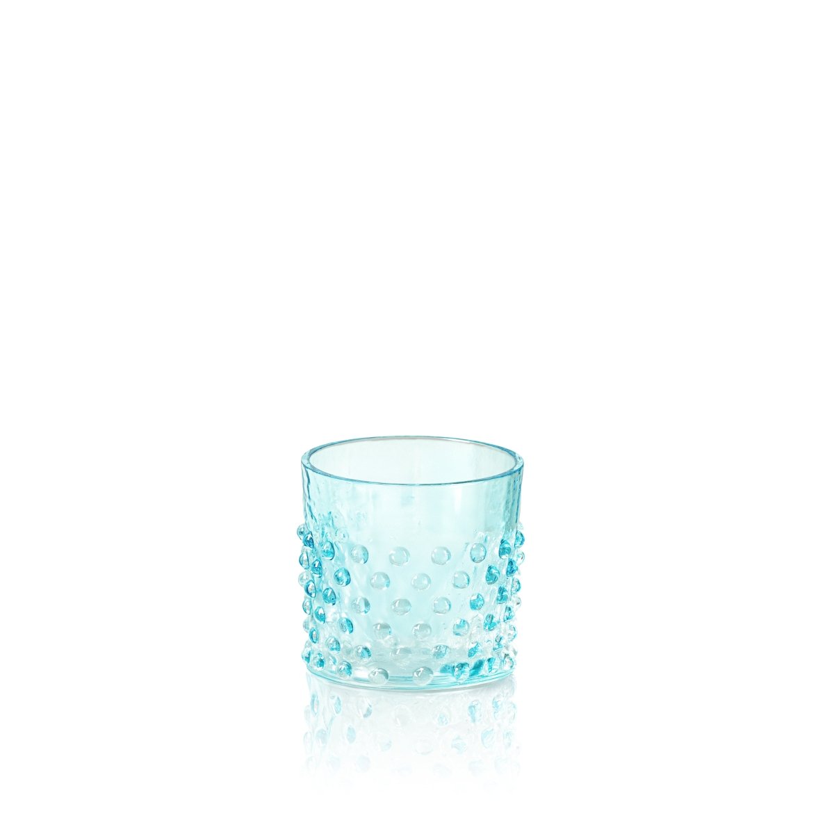 Underlay Aquamarine Hobnail Whiskey Glasses - KLIMCHI
