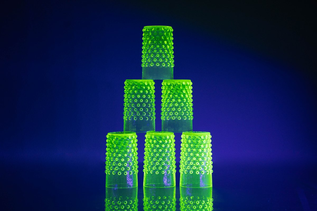 Neon Citrine Hobnail Tumblers - KLIMCHI