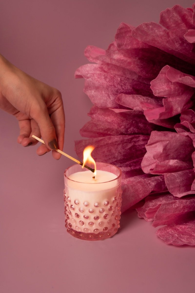 Hobnail Candle Peony - KLIMCHI