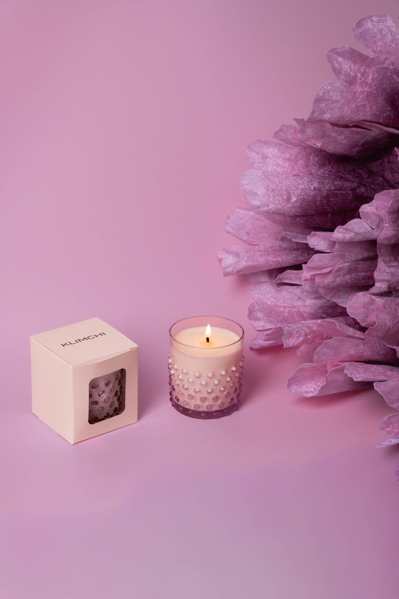 Hobnail Candle Lilac - KLIMCHI