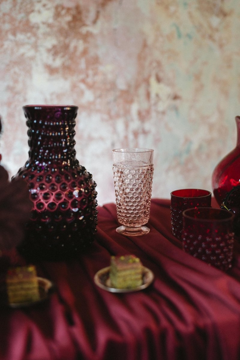 Rosaline Hobnail Goblet (set of 2 pieces) - KLIMCHI