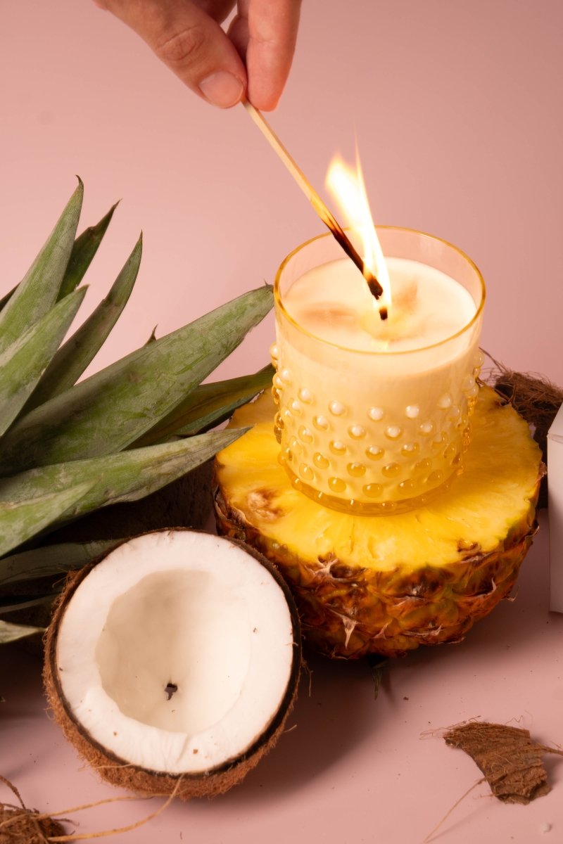 Hobnail Candle Piña Colada - KLIMCHI