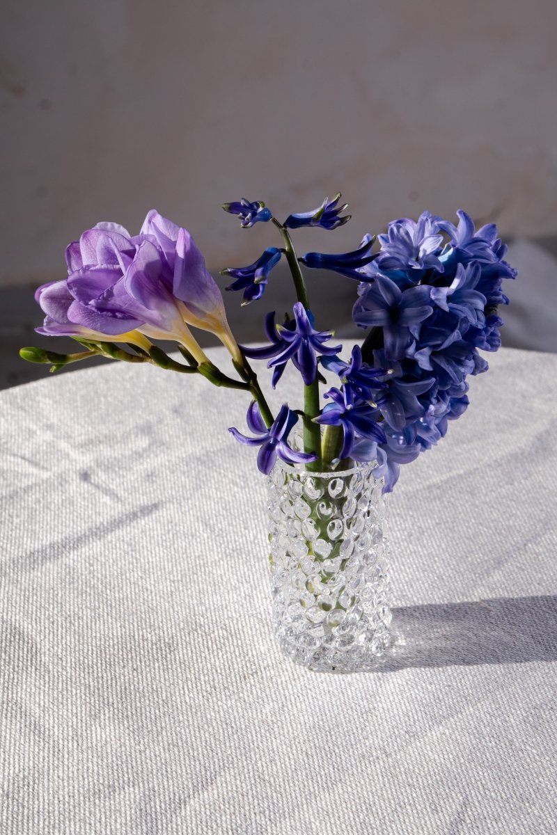 Clear Hobnail Bud Vase - KLIMCHI