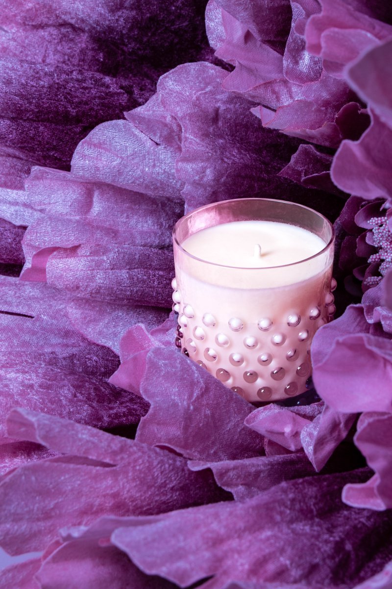 Hobnail Candle Lilac - KLIMCHI