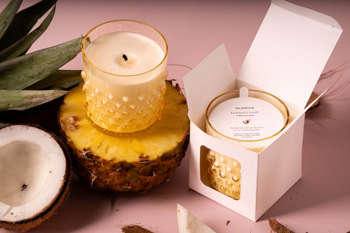 Hobnail Candle Piña Colada - KLIMCHI