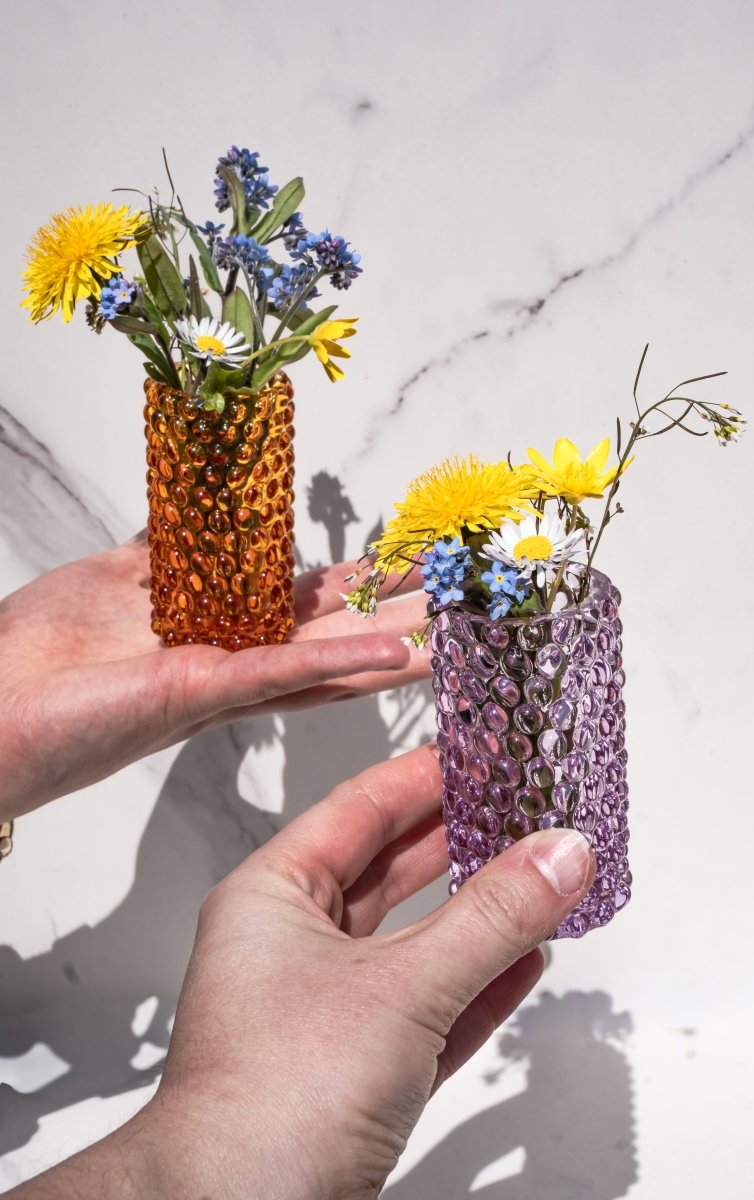 Lilac Hobnail Bud Vase - KLIMCHI