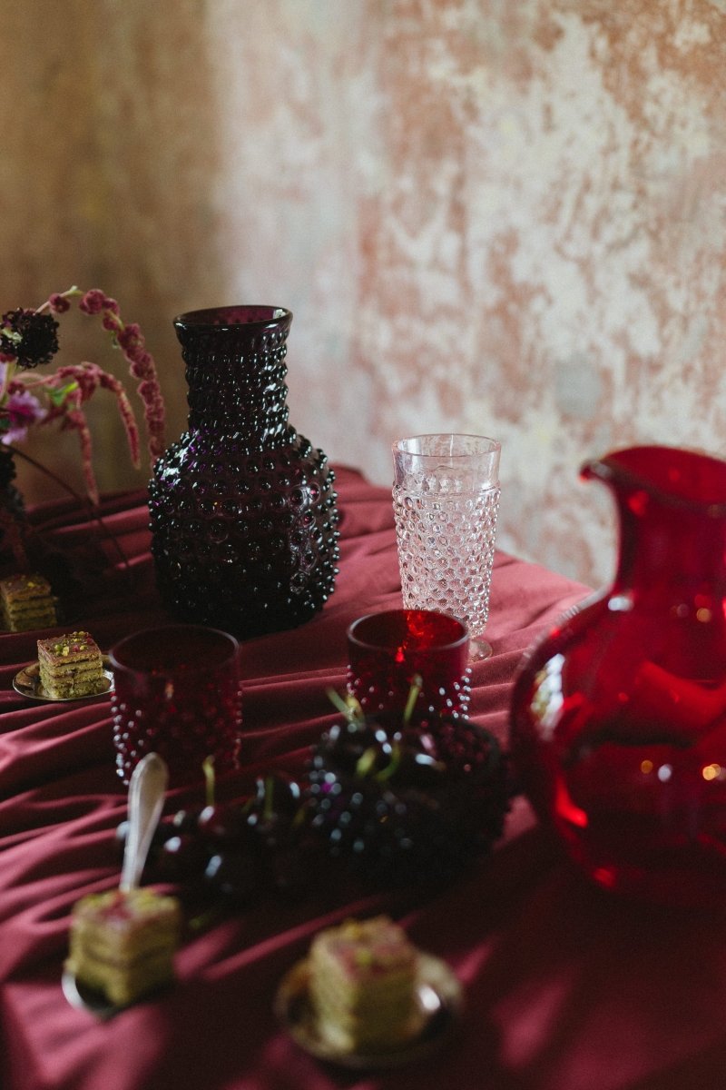 Violet Hobnail Carafe - KLIMCHI