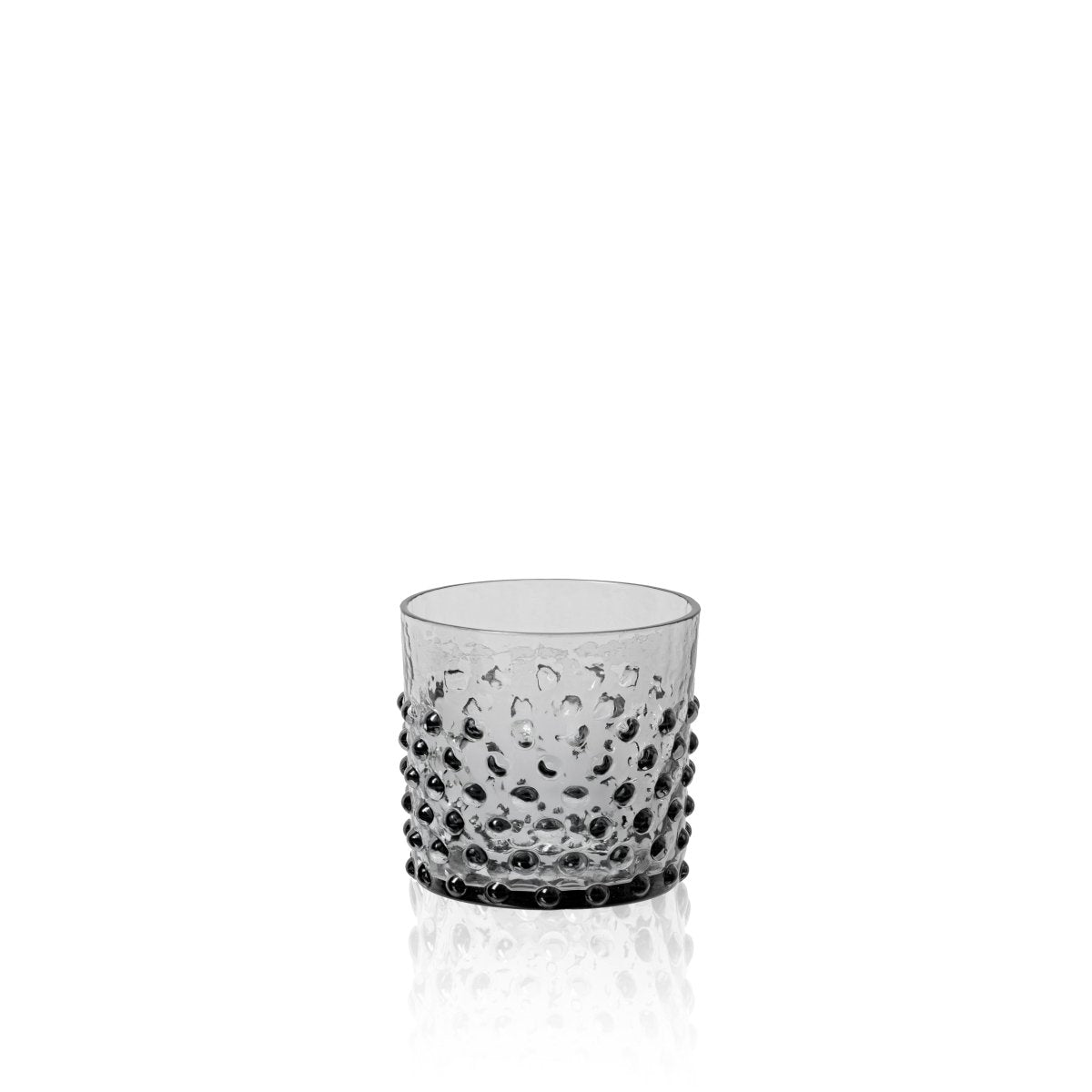 Grey Smoke Hobnail Whiskey Glasses - KLIMCHI