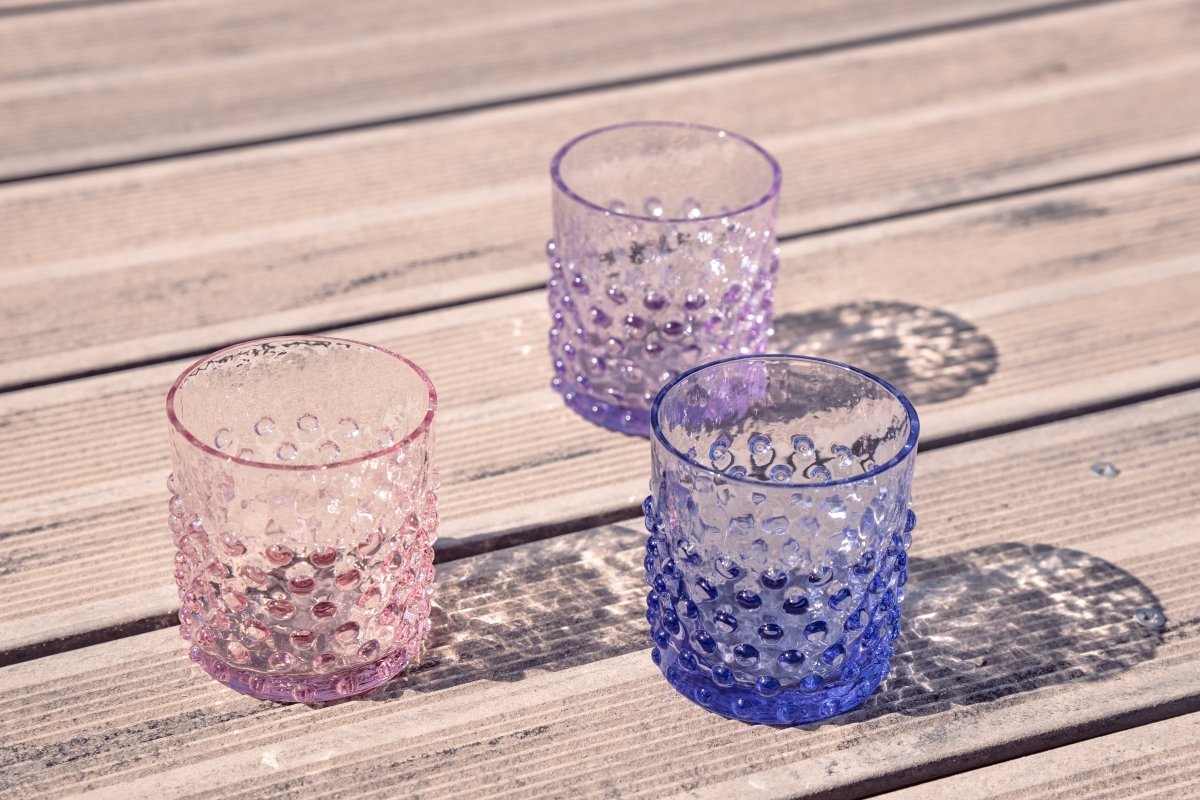Rosaline Hobnail Whiskey Glasses - KLIMCHI