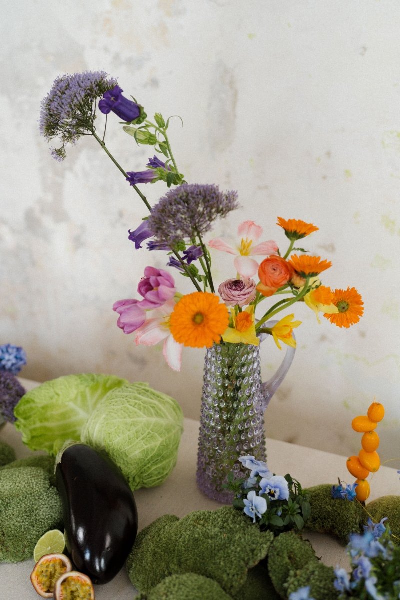 Lilac Hobnail Jug Tall - KLIMCHI