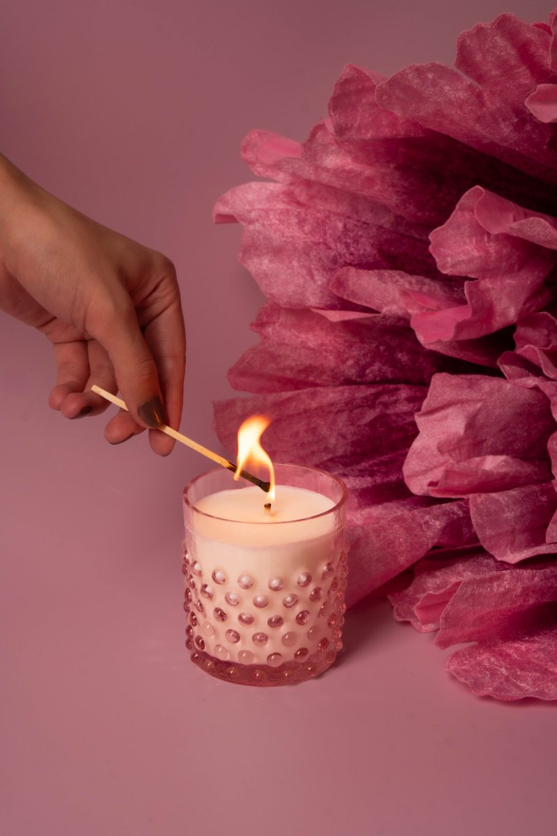 Hobnail Candle Peony - KLIMCHI