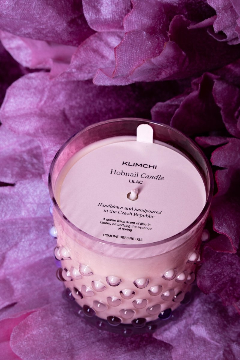 Hobnail Candle Lilac - KLIMCHI