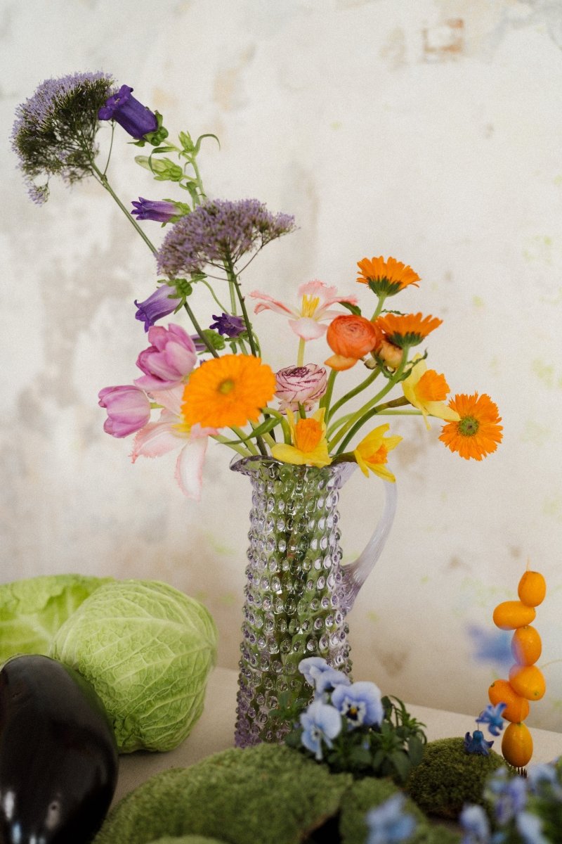 Lilac Hobnail Jug Tall - KLIMCHI