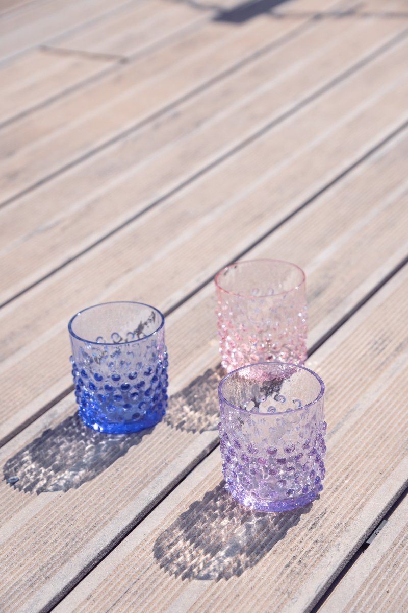Rosaline Hobnail Whiskey Glasses - KLIMCHI
