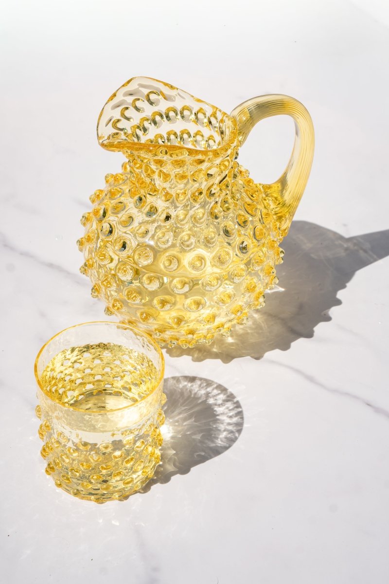 Citrine Hobnail Whiskey Glasses - KLIMCHI