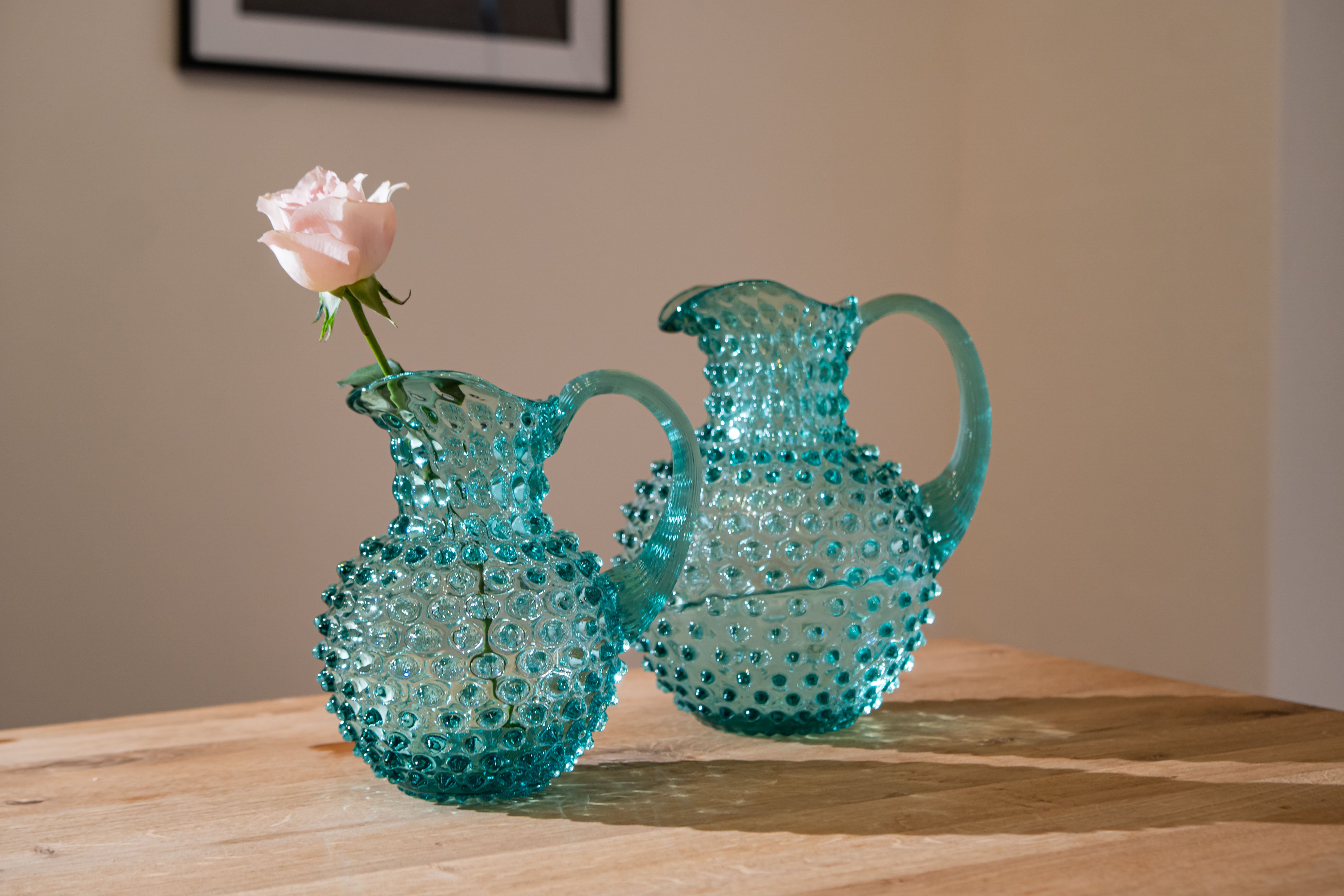 Beryl Hobnail Jug Small