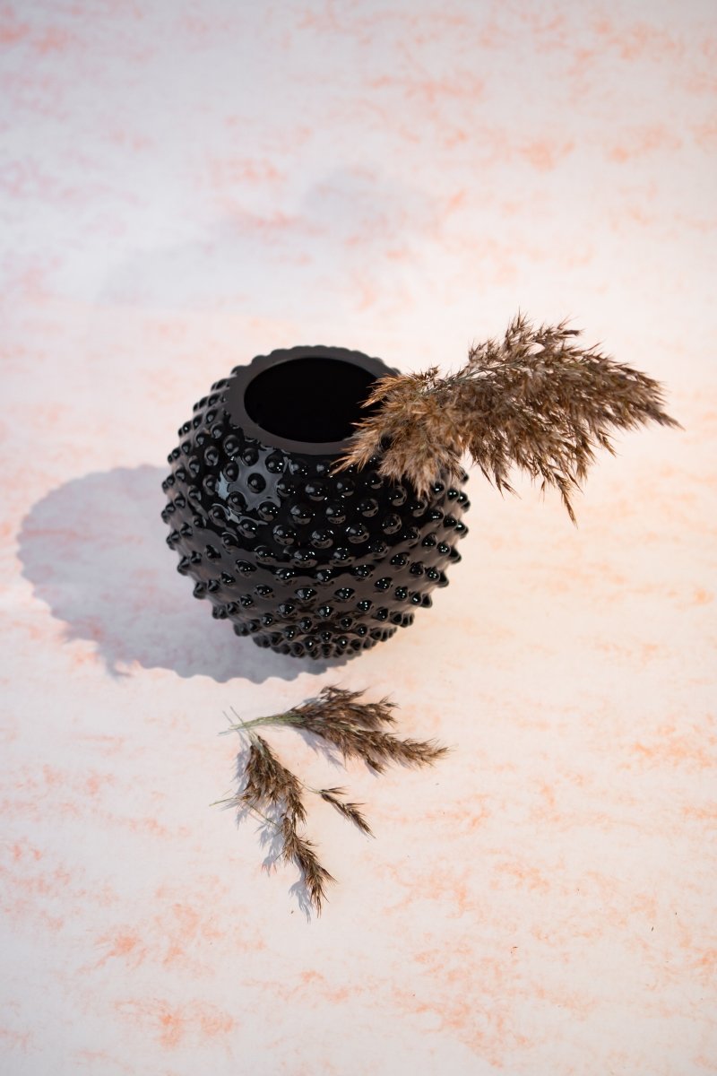 Black Hobnail Vase - KLIMCHI