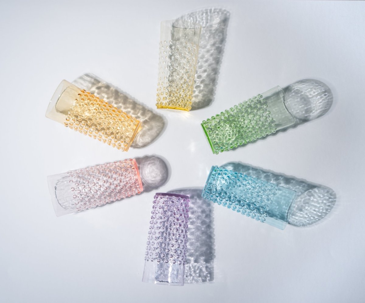 Rainbow box of Hobnail Tall Tumblers - KLIMCHI