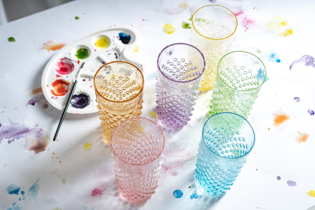 Rainbow box of Hobnail Tall Tumblers - KLIMCHI