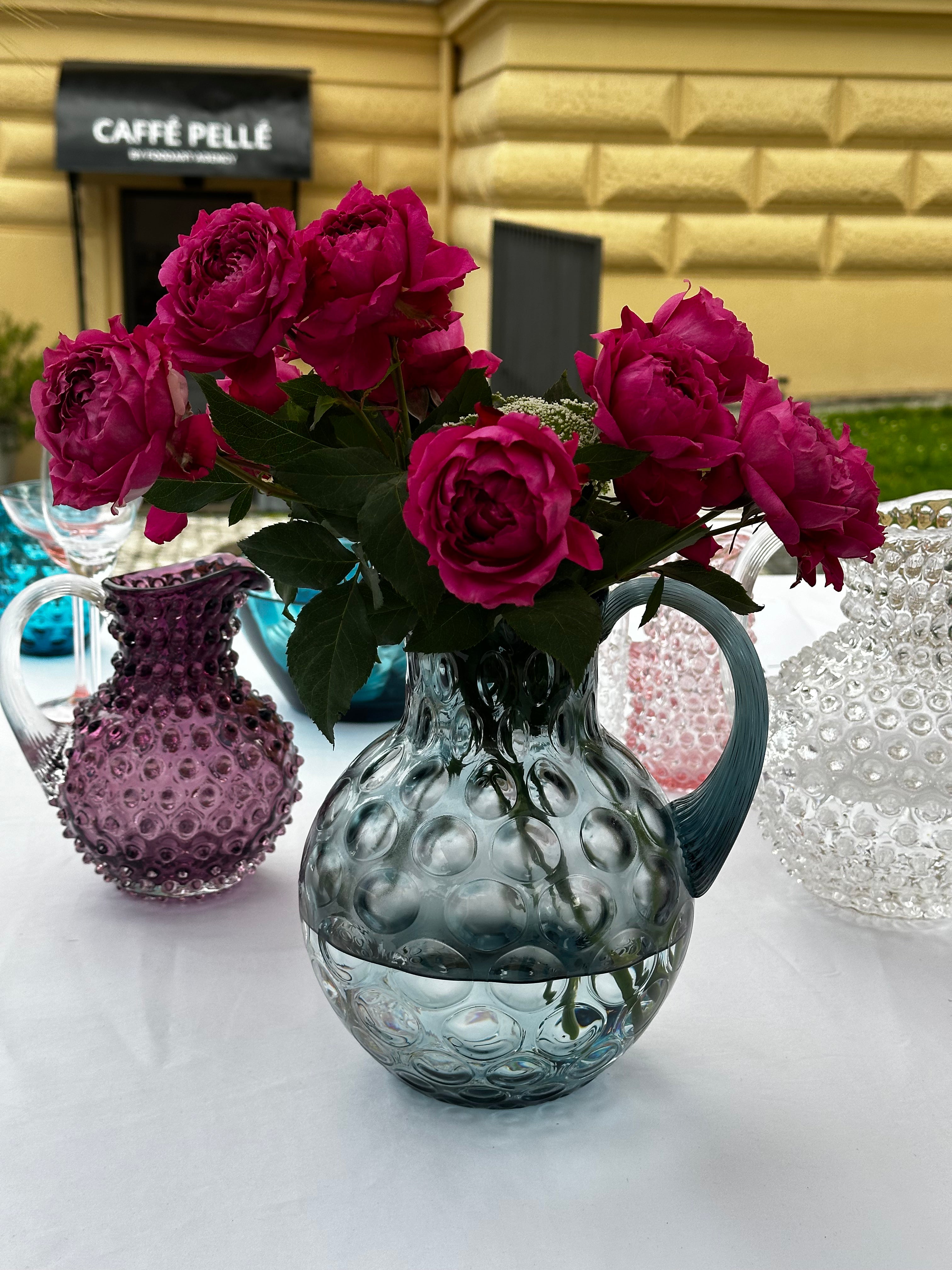 Misty Blue Kugel Jug