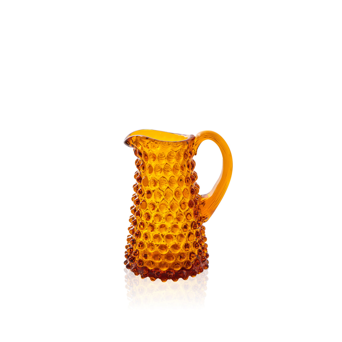 Amber Hobnail Mini Pitcher