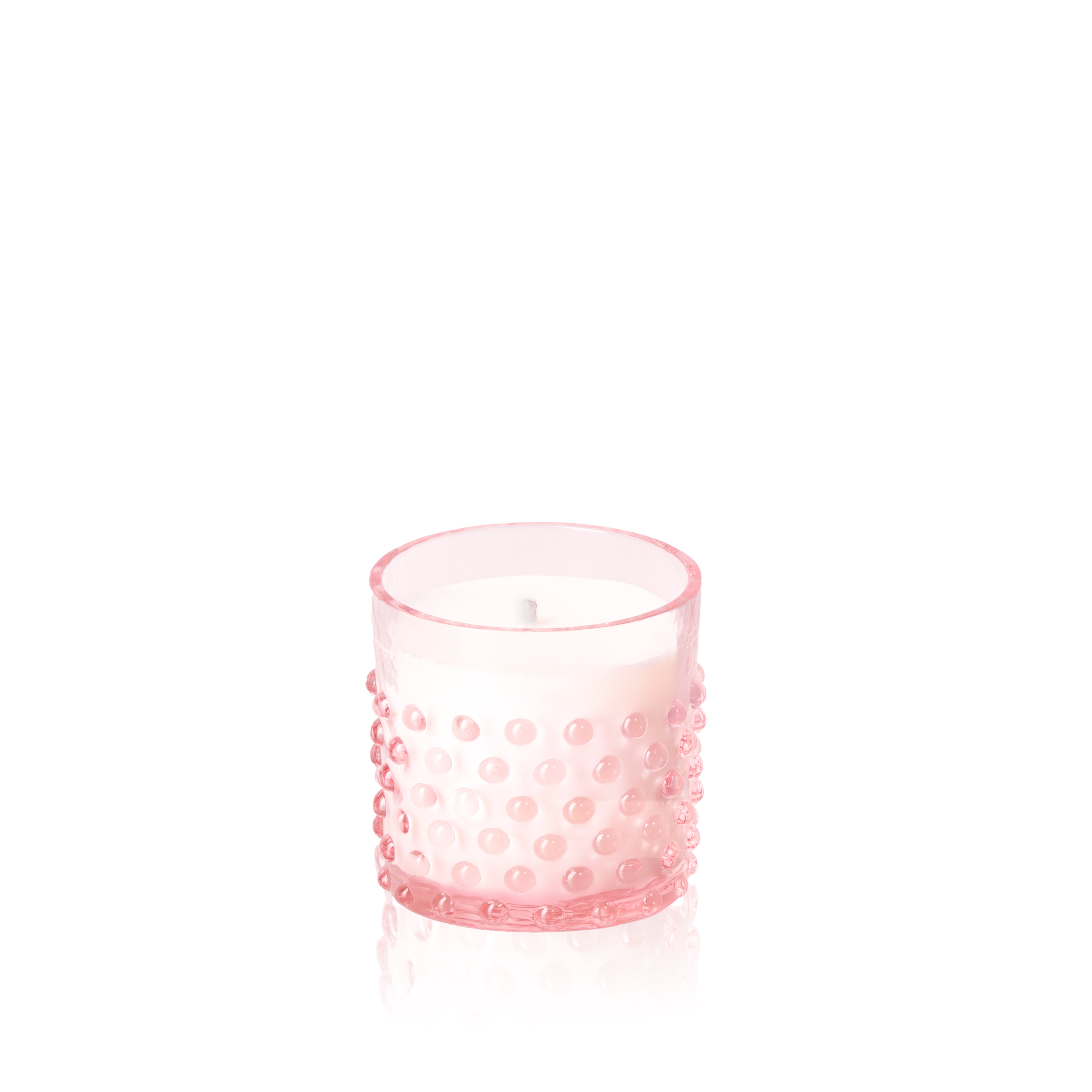 Hobnail Candle Peony