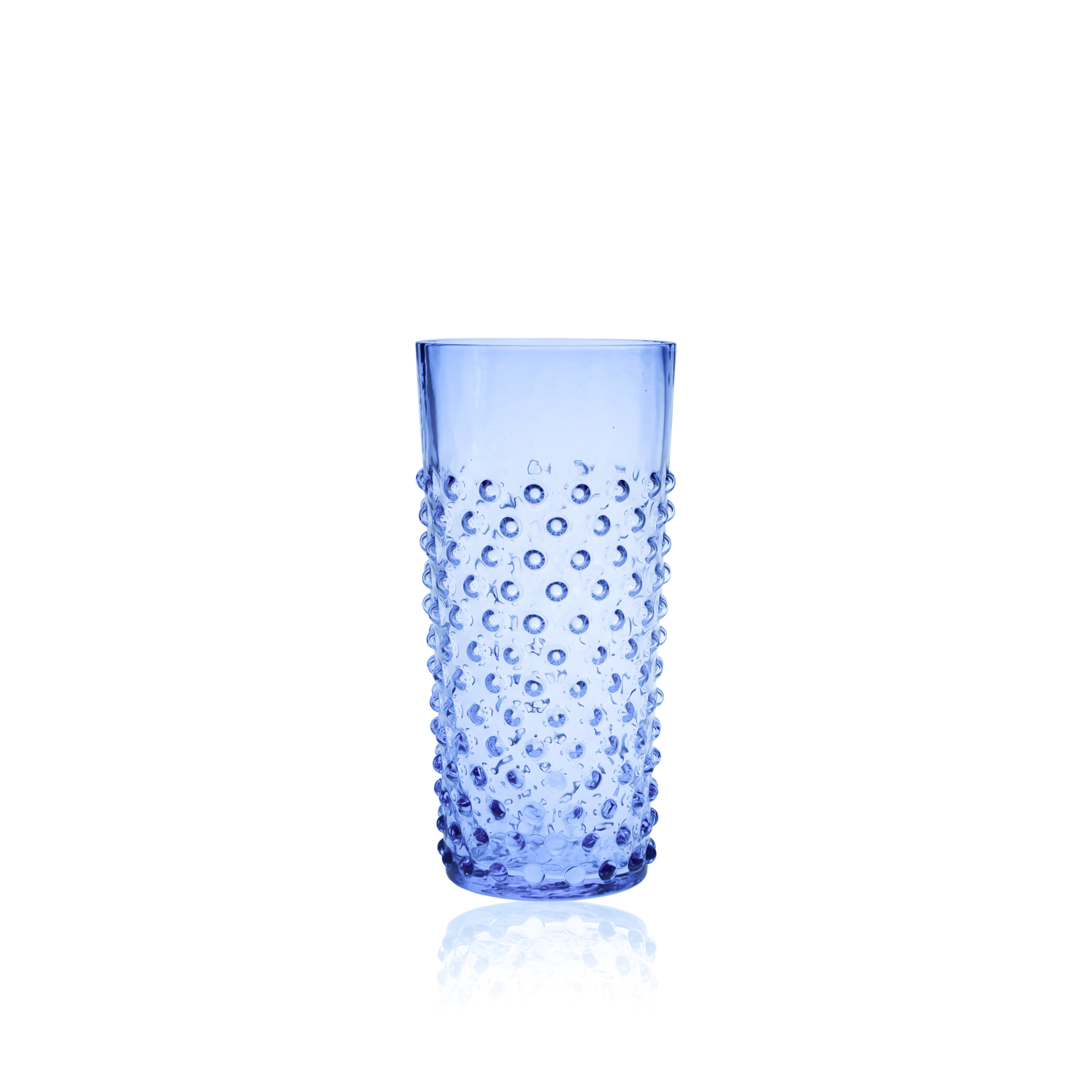 Light Blue Hobnail Tall Tumblers