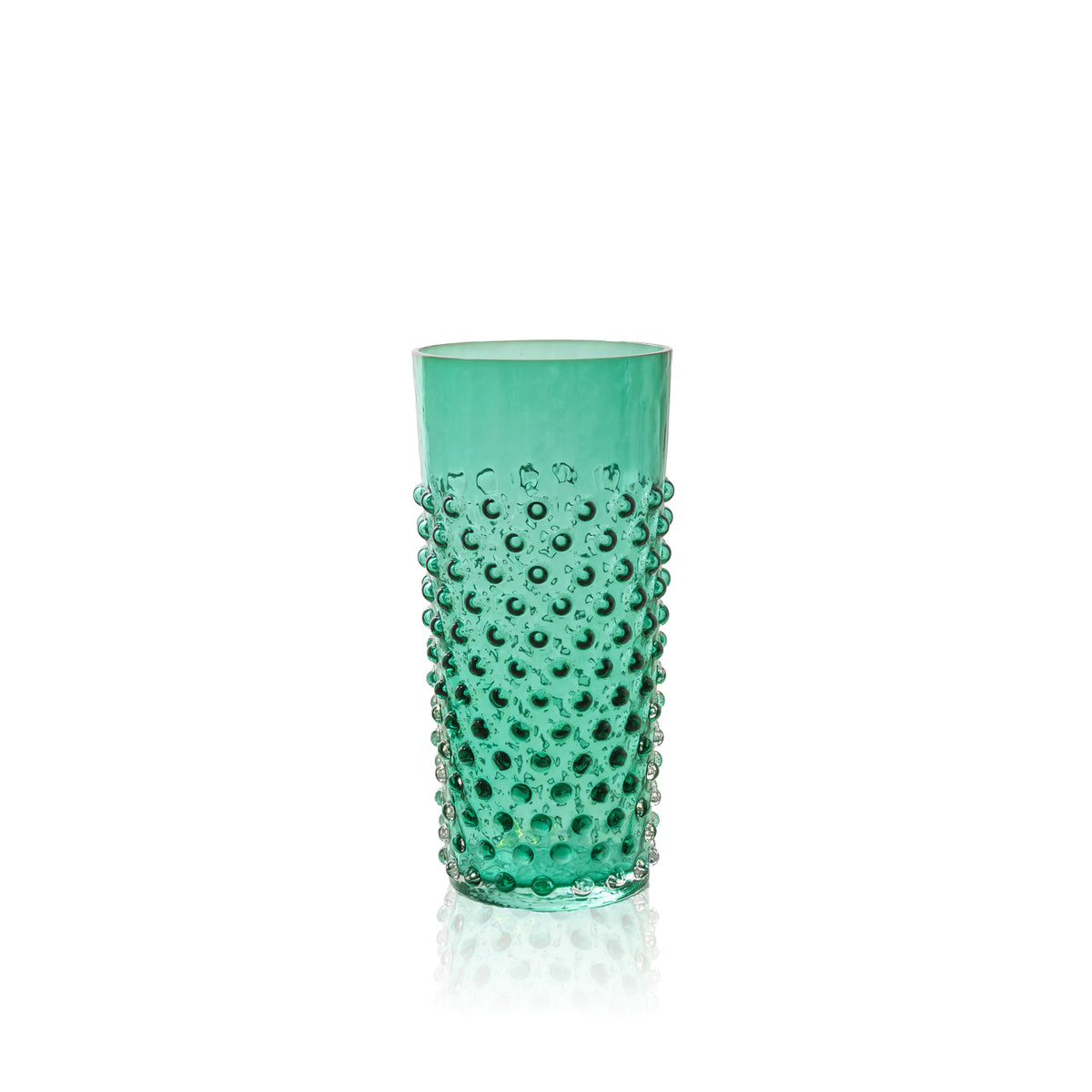Underlay Dark Green Hobnail Tall Tumblers
