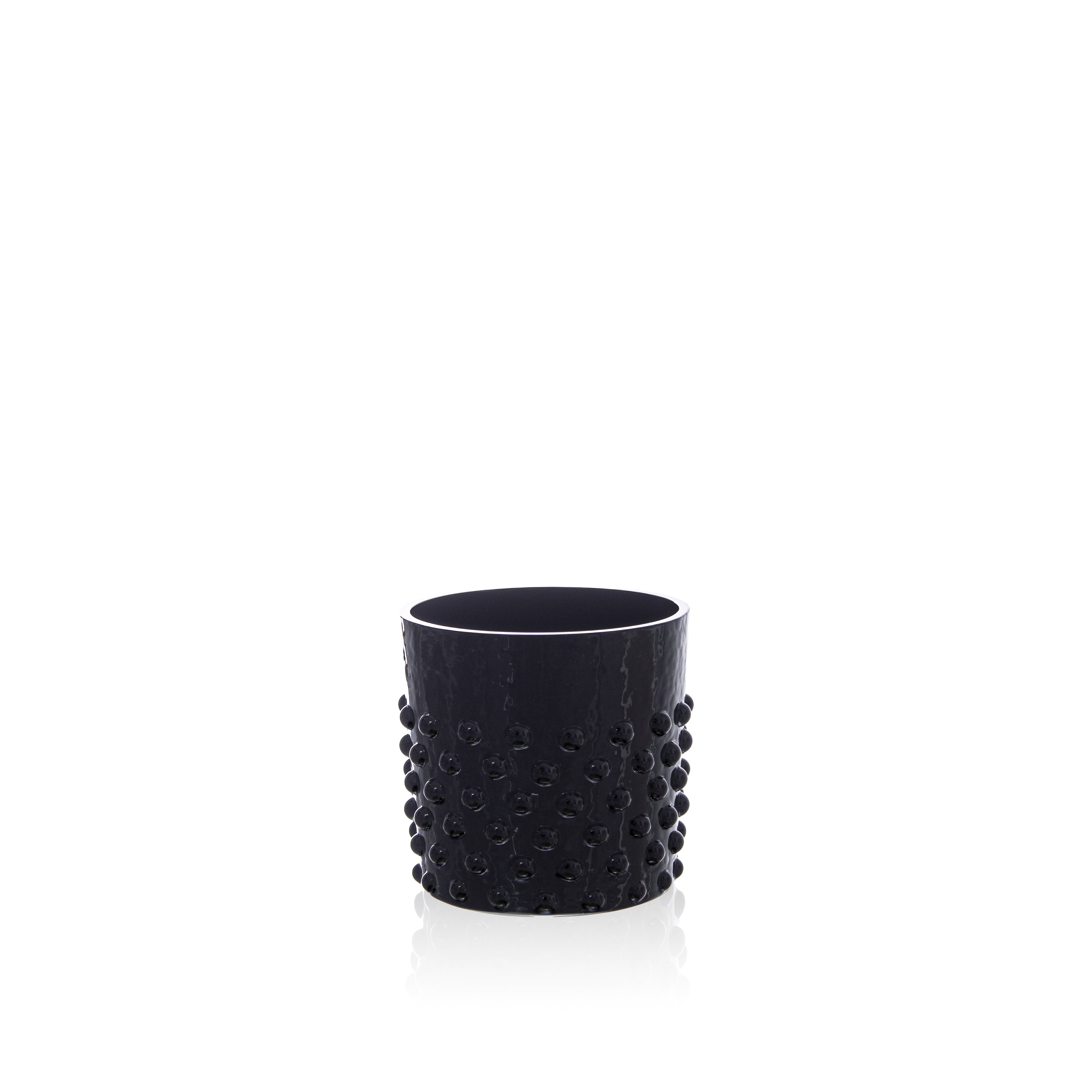 Black Hobnail Whiskey Glasses