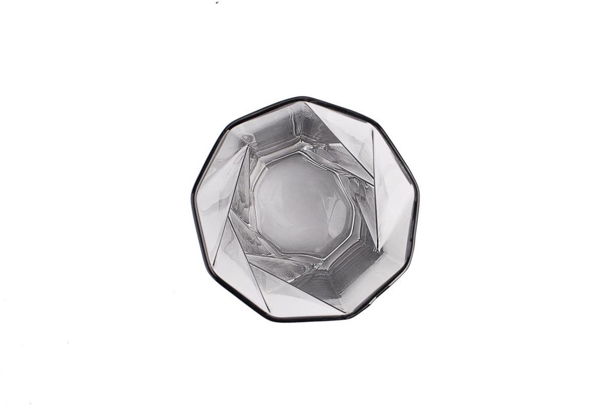 Ghost Highball Glass Underlay Black Smoke (set of 2)