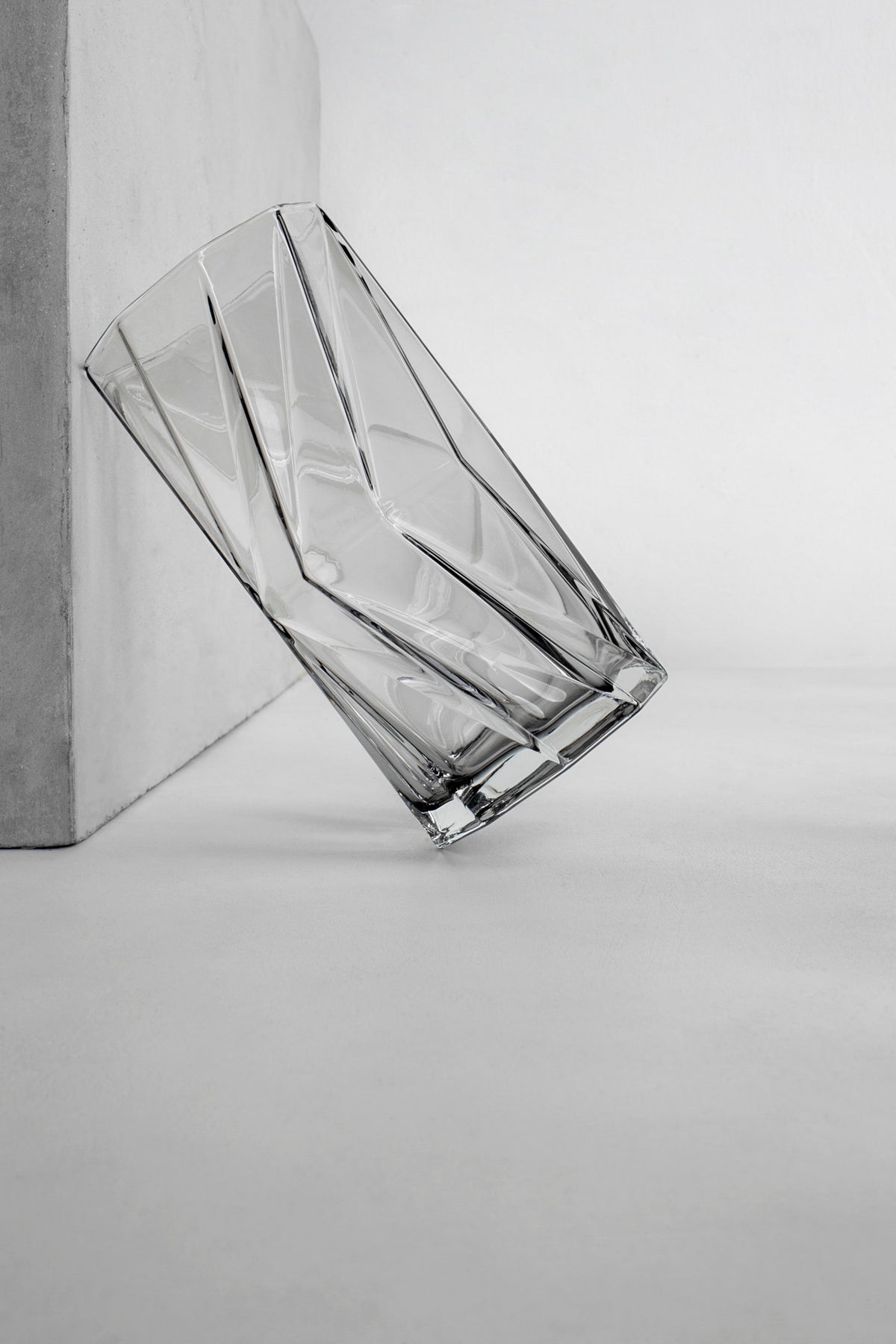 Ghost Highball Glass Underlay Black Smoke (set of 2)