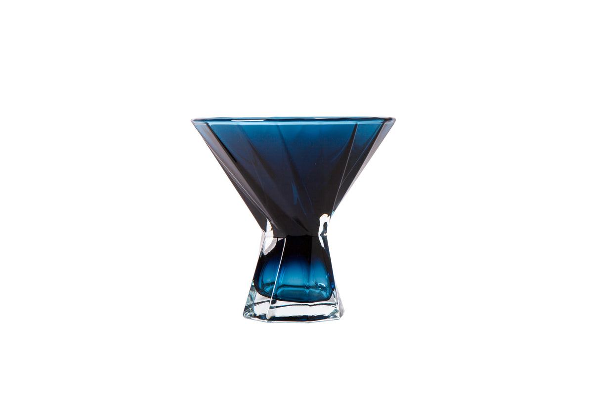 Ghost Martini Glass Underlay Blue Smoke (set of 2)