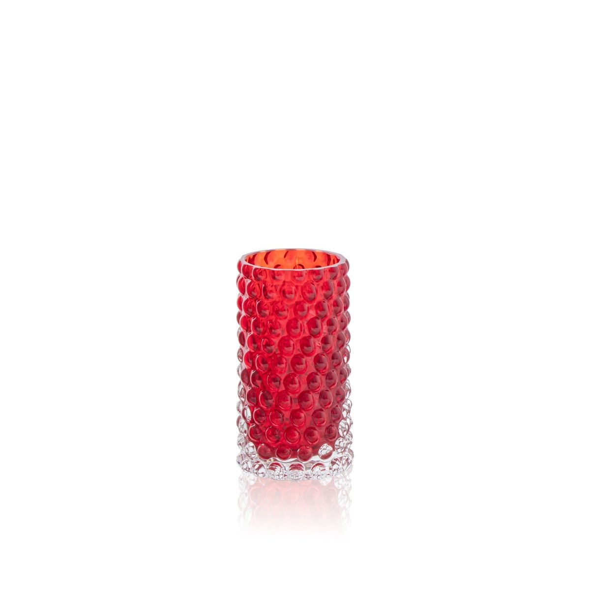 Underlay Garnet Hobnail Bud Vase - KLIMCHI
