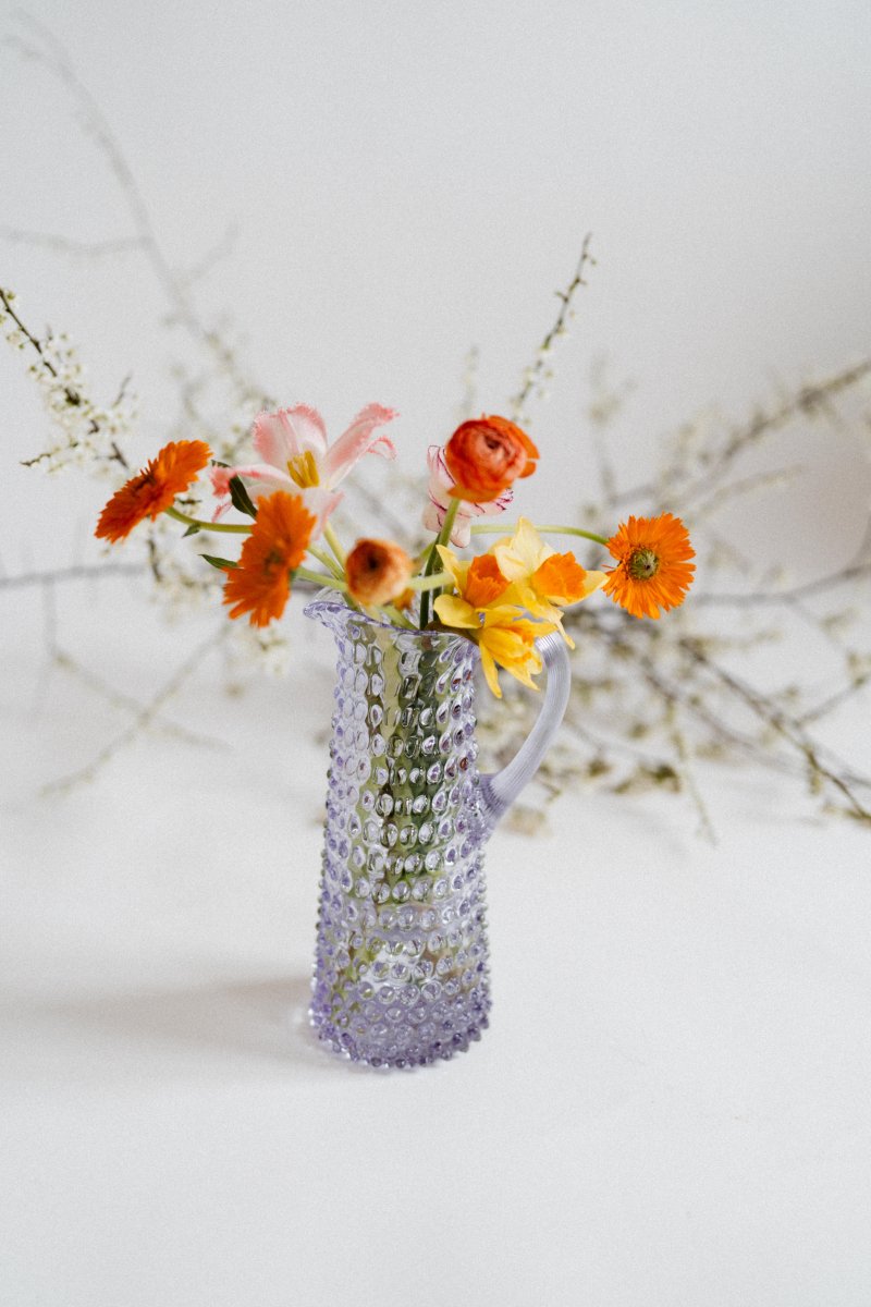 Lilac Hobnail Jug Tall - KLIMCHI