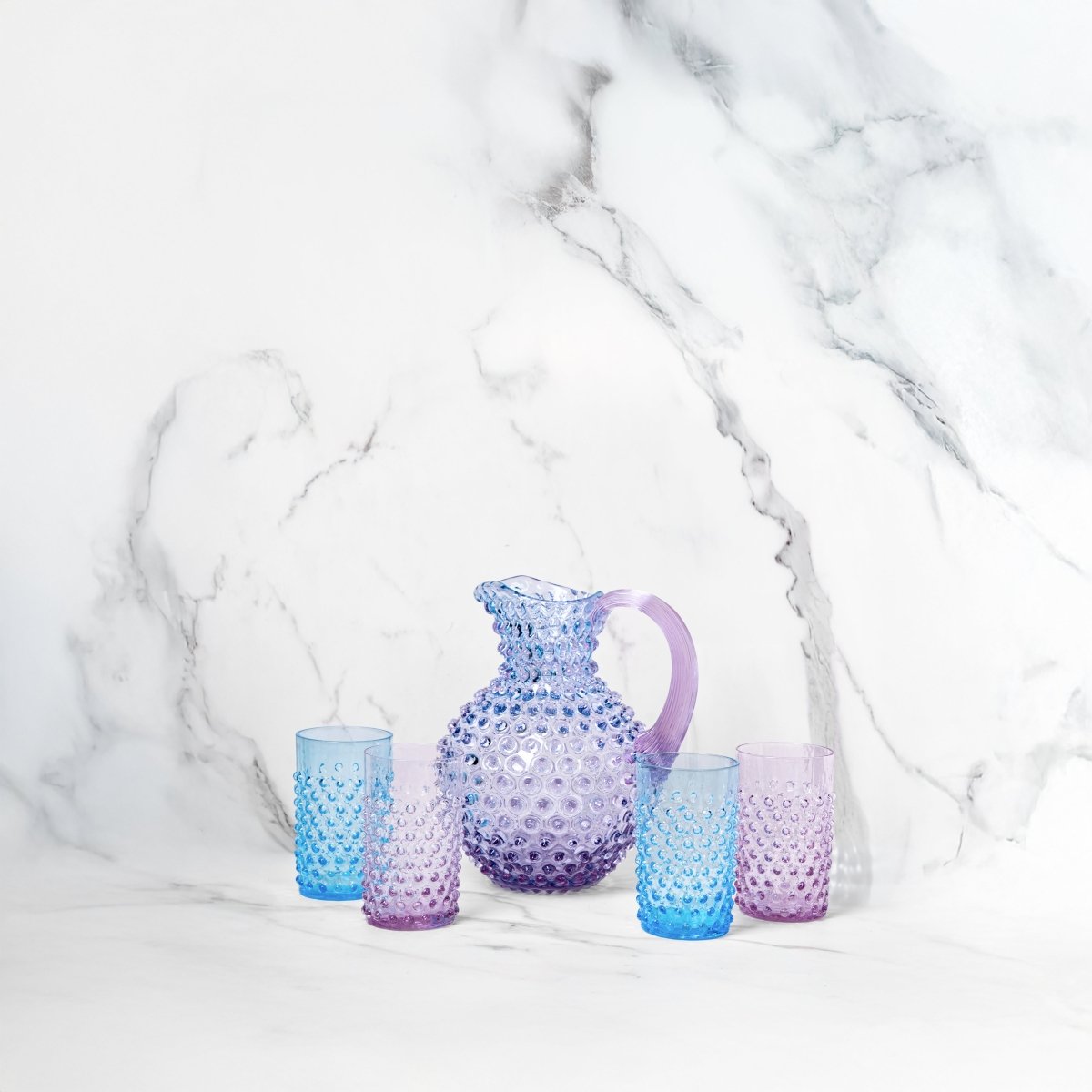 Set of Galaxy Hobnail Jug and Tumblers - KLIMCHI