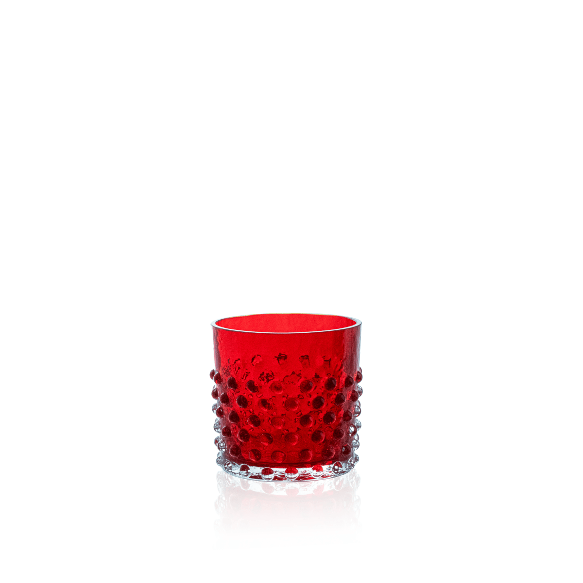 Underlay Garnet Hobnail Whiskey Glasses - KLIMCHI