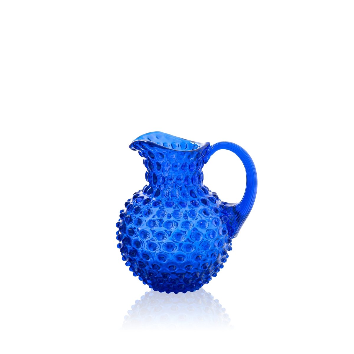 Electric Blue Hobnail Jug Small - KLIMCHI