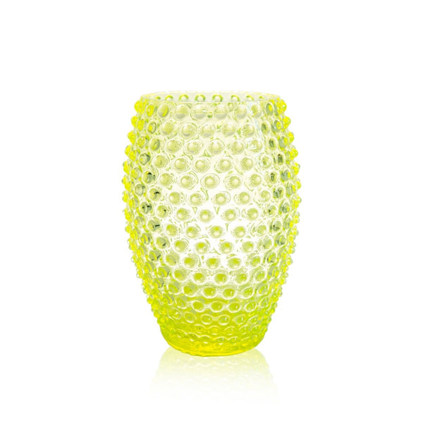 Neon Citrine Egg Hobnail Vase - KLIMCHI