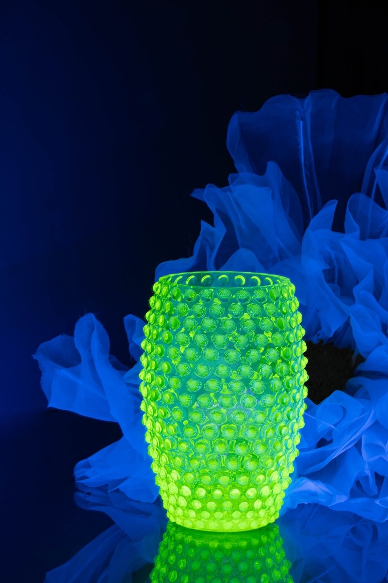 Neon Citrine Hobnail Oval Vase - KLIMCHI